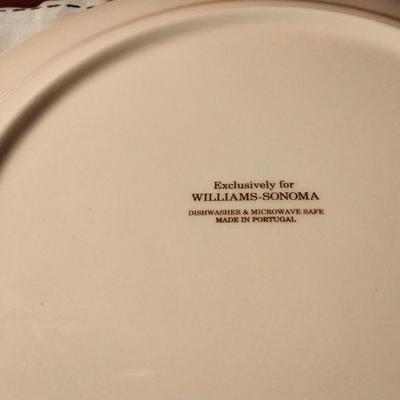 Botanical Wreath by WILLIAMS-SONOMA Dinner Plates NEW IN BOX