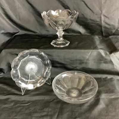 Lot. 6014. Six Piece Vintage Heisey Glassware