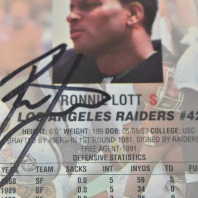 Ronnie Lott Autograph
