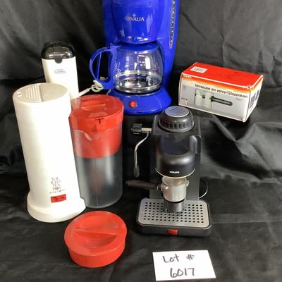 Lot. 6017. Assorted Coffee and Tea makers