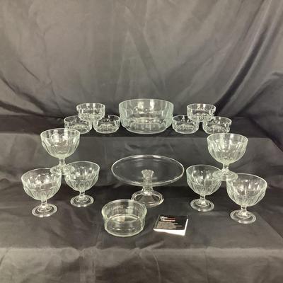 Lot. 6059 Arcoroc France & Glass Dimensions Lot