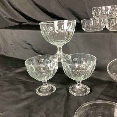 Lot. 6059 Arcoroc France & Glass Dimensions Lot