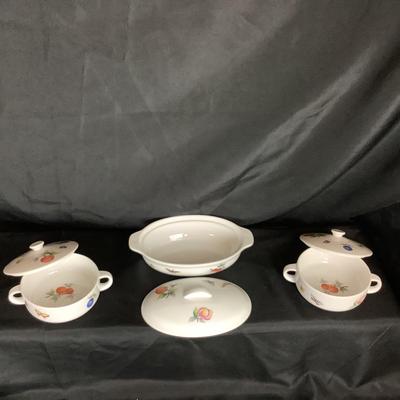 Lot. 6063. Fifteen Piece Set of Fruit Oven to Table Evesham Royal Worcester