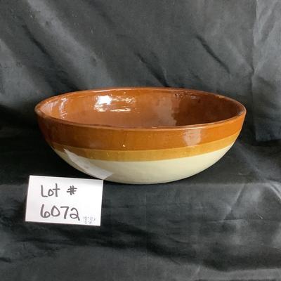 Lot 6072. Very Large Vintage  Pottery Bowl