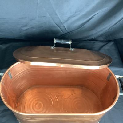 Lot. 6078 Vintage Large Copper Boiler with Lid