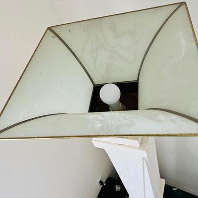 Pair of White Floor Lamps. ( LR-JM)