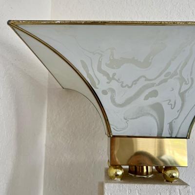 Pair of White Floor Lamps. ( LR-JM)