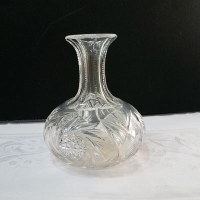 Antique cut crystal  vase