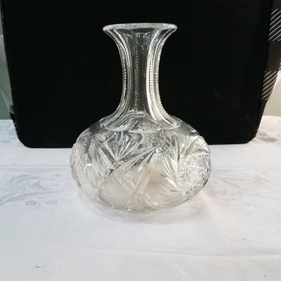 Antique cut crystal  vase