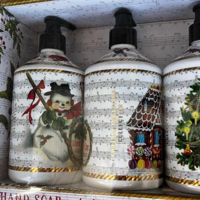 Christmas holiday hand soap