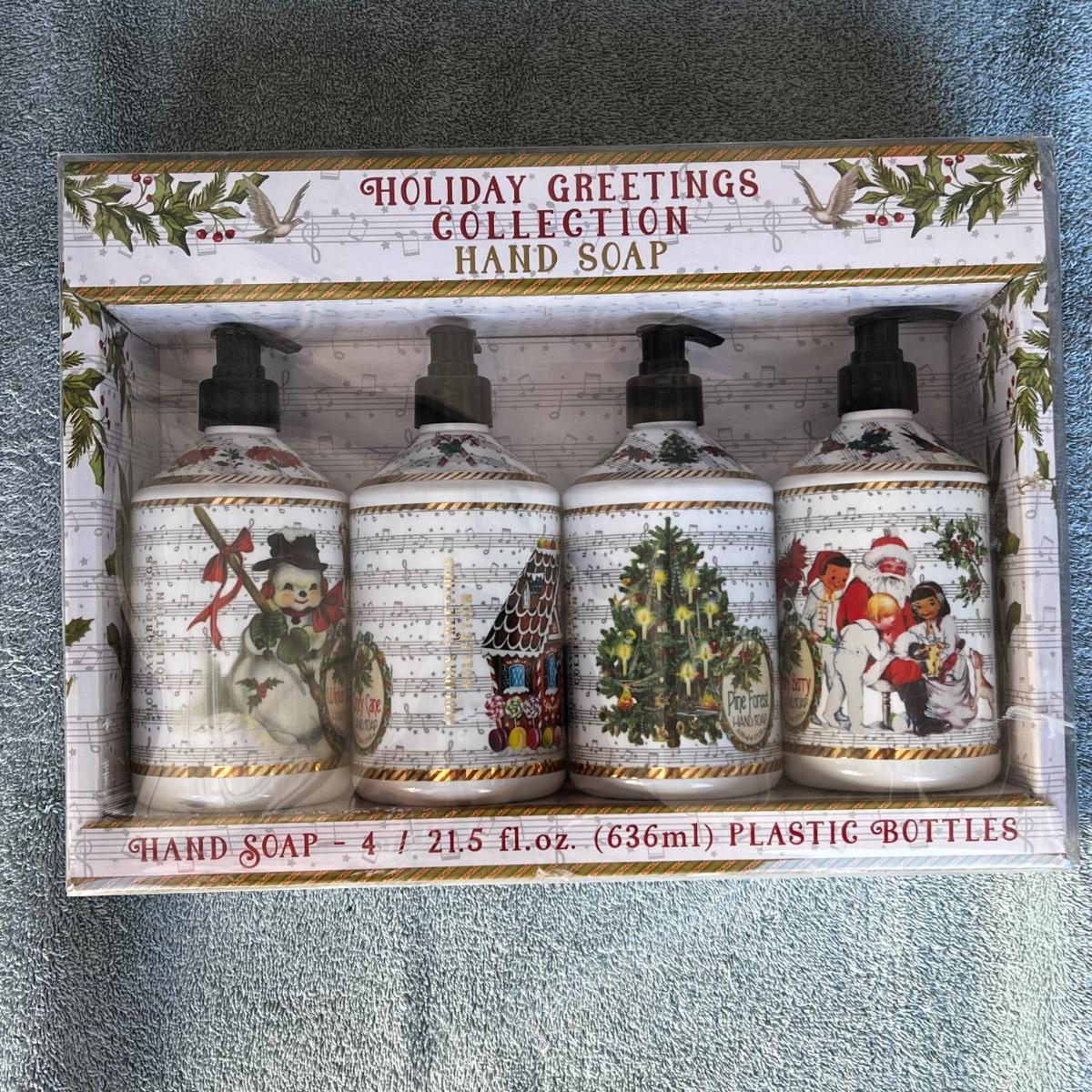 Christmas holiday hand soap