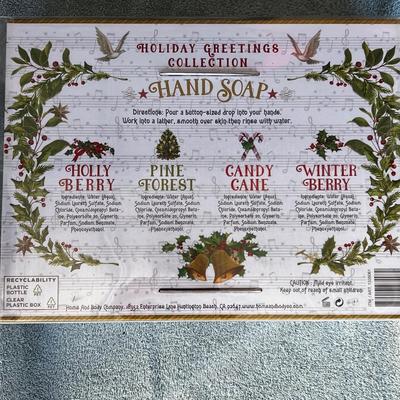 Christmas holiday hand soap
