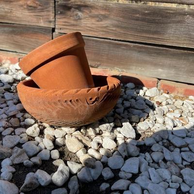 Terra Cotta Pots and wall hangers