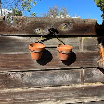 Terra Cotta Pots and wall hangers