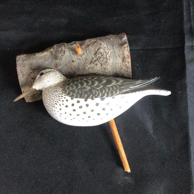 6088 Waterfowl Carvings,,Watercolor, & Ozark Walnut Tray
