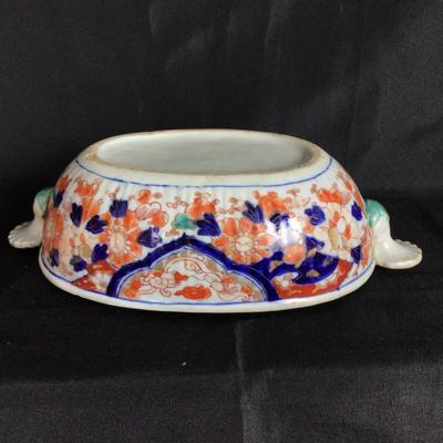 6094 Antique Imari Bowls Missing Lids