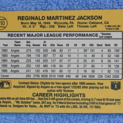Reggie Jackson Card