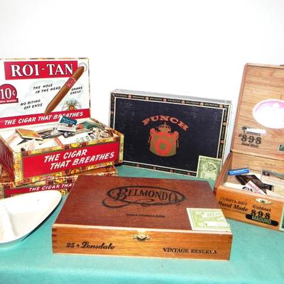 VINTAGE CIGAR BOXES AND MATCHBOOKS