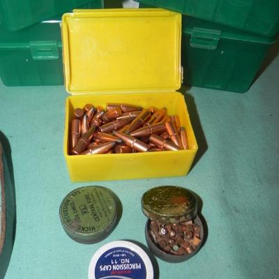 AMMO CONTAINERS-LEATHER HOLSTER-BOX OF AMMO