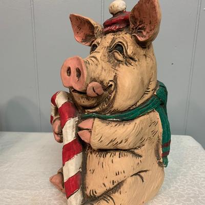 LOT 66R: Collectible Telle M.Stein 2003 Christmas Pig & More