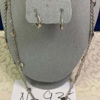 Necklace and earrings