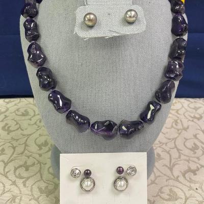 Necklace and Earrings