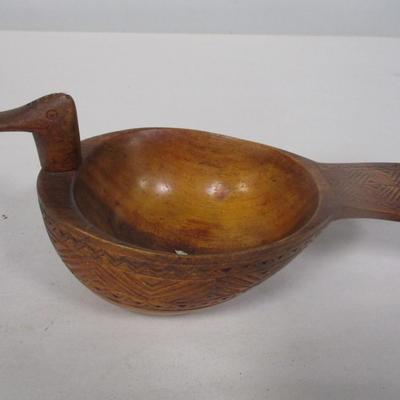 Wooden Home Decor Nutcrackers & Carved Duck Bowl