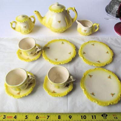 Child's Ceramic Tea Set, Service for 3, Unsigned