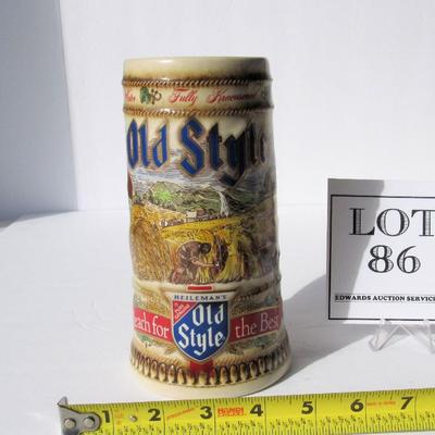 Old Style Limited Edition Beer Mug, Gerz, West Germany For Heileman Beer Co, 1988