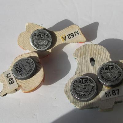 3 Artisan Hand Made Animal Magnets, Made in Uruaguay & 1 Extra