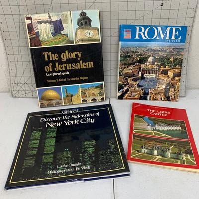 #18 Travel Books of Rome, Jerusalem, New York and The Loire Castle