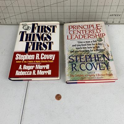 #70 First Things First & Principle Centered Leadership- Hardback Books