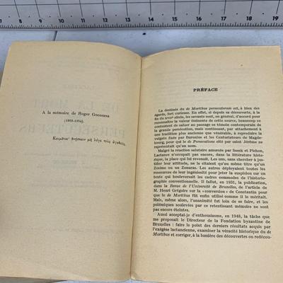 #111 Didyme L'aveugle Sur Zacharie II & Lactance De La Mort Des Persecuterus- Paperback Book