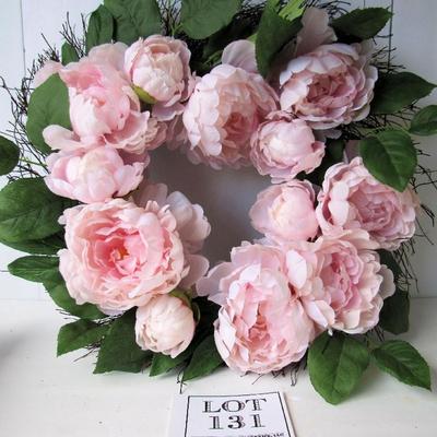 Pretty Large Peony Wreath