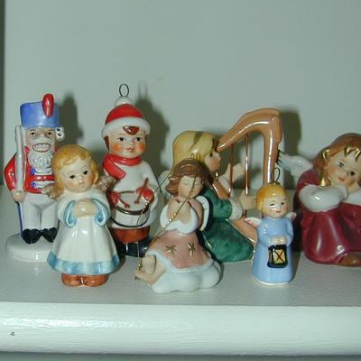 7 Vintage Goebel Christmas Figurines