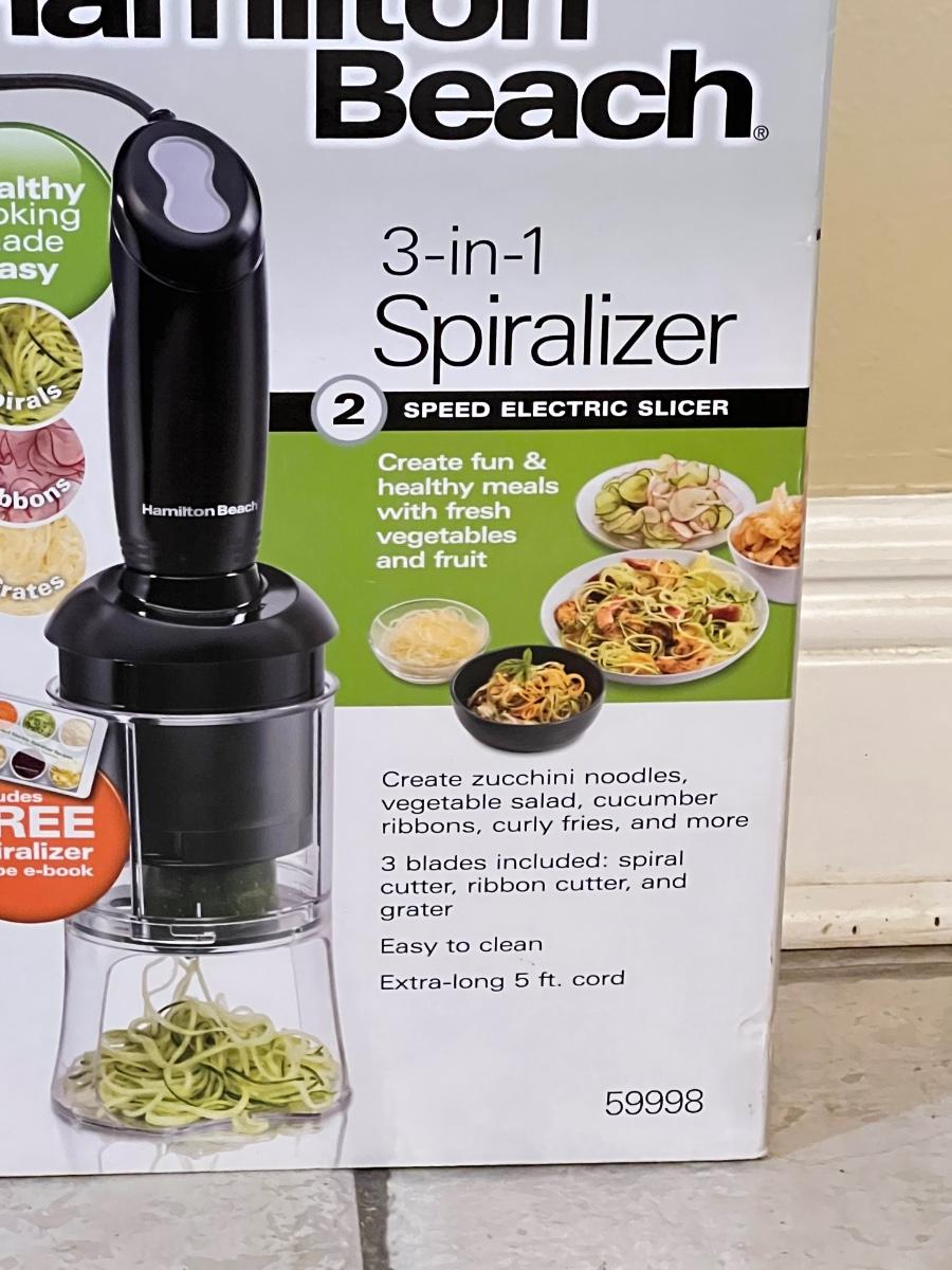 HAMILTON BEACH 3in1 Spiralizer