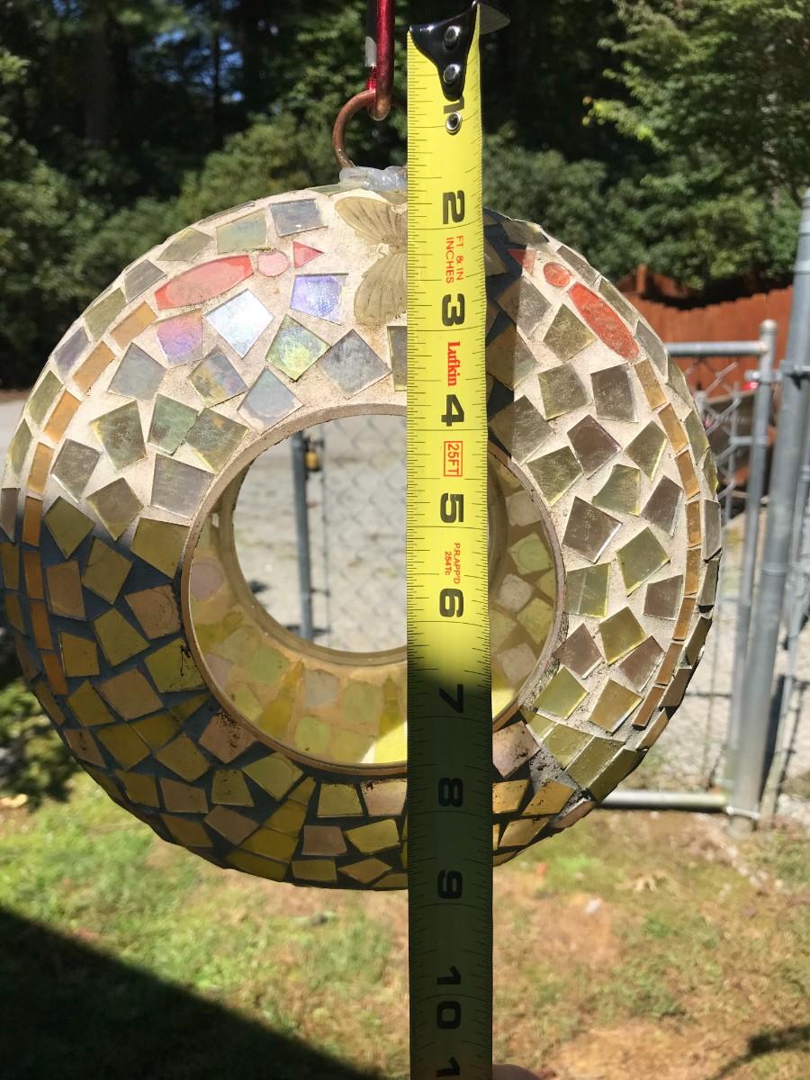 Mosaic Bird Feeder Garden Art