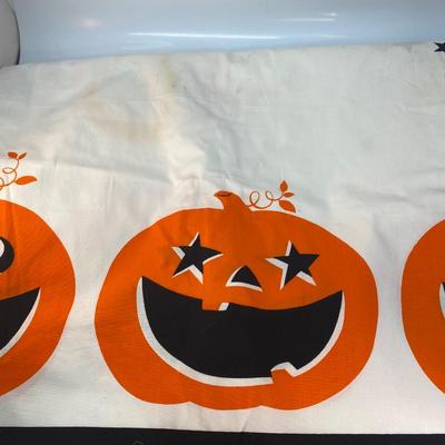 Set of 3 Halloween Seasonal Spooky Tablecloth Table Covers