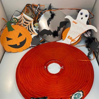 Halloween Seasonal Paper Art Garland and Paper Lantern