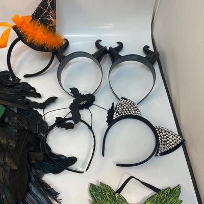 Mixed Lot of Various Halloween Costume Masks Headbands Wings