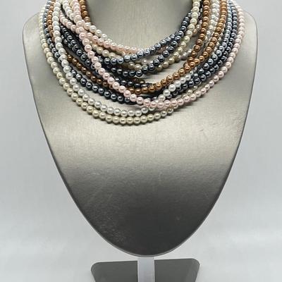 LOT 204: Multiple Strands of Beaded Necklaces with Two Shorteners (No Boxes)