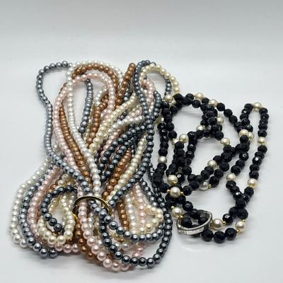 LOT 204: Multiple Strands of Beaded Necklaces with Two Shorteners (No Boxes)
