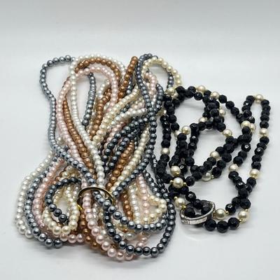 LOT 204: Multiple Strands of Beaded Necklaces with Two Shorteners (No Boxes)