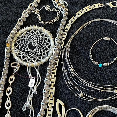 Jewelry lot silver colors