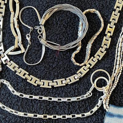 Jewelry lot silver colors