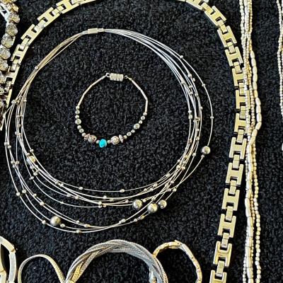 Jewelry lot silver colors