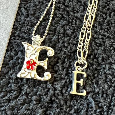 Necklaces the letter E