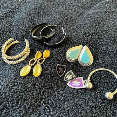 Earring lot and keychain