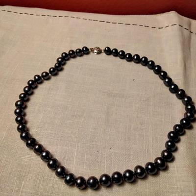 Beautiful 19" 10 mm Tahitian Pearls SS Clasp