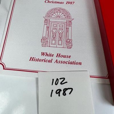 The White House Historical association Christmas Ornament  1987